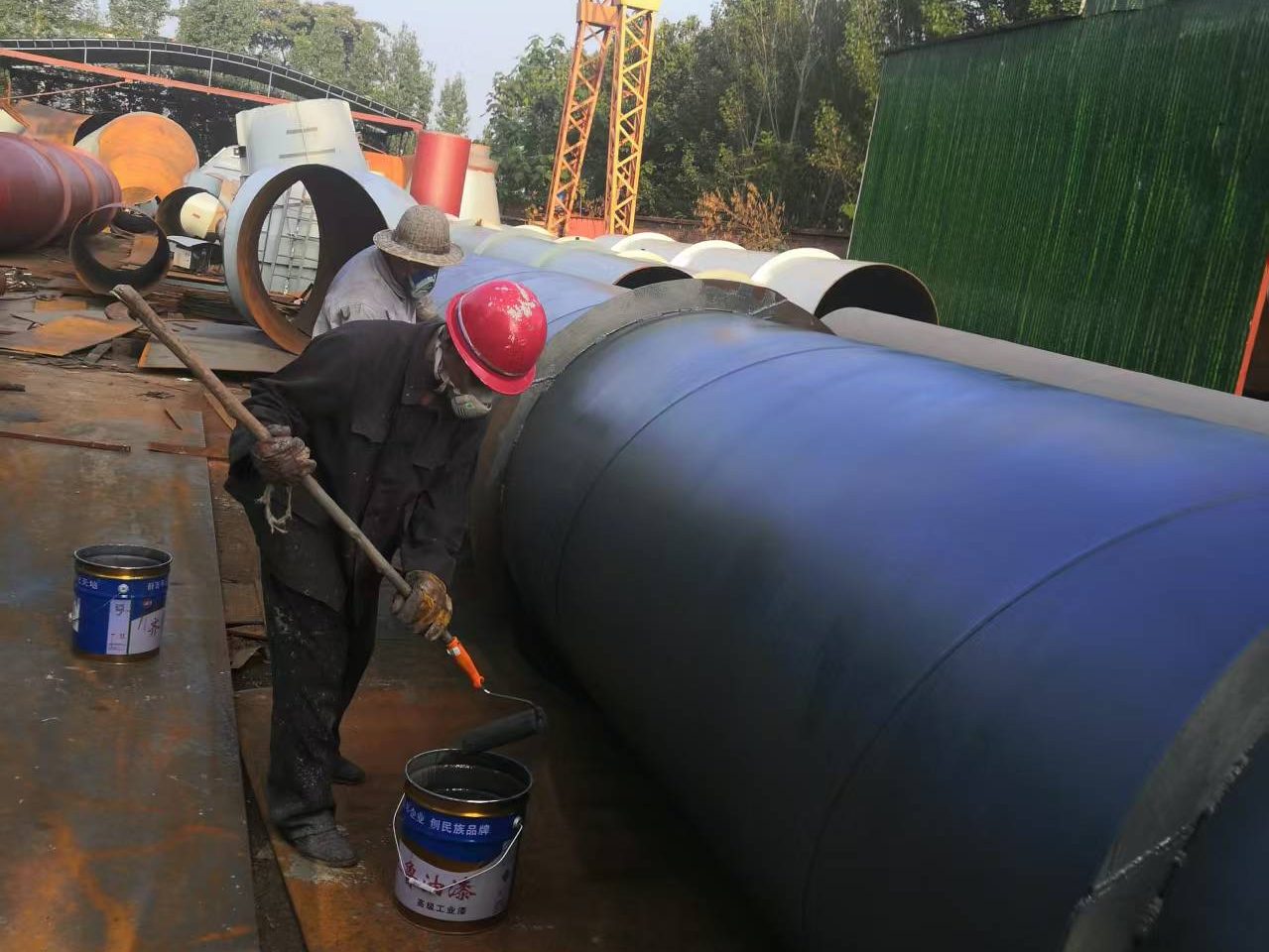 Pipeline coating application
